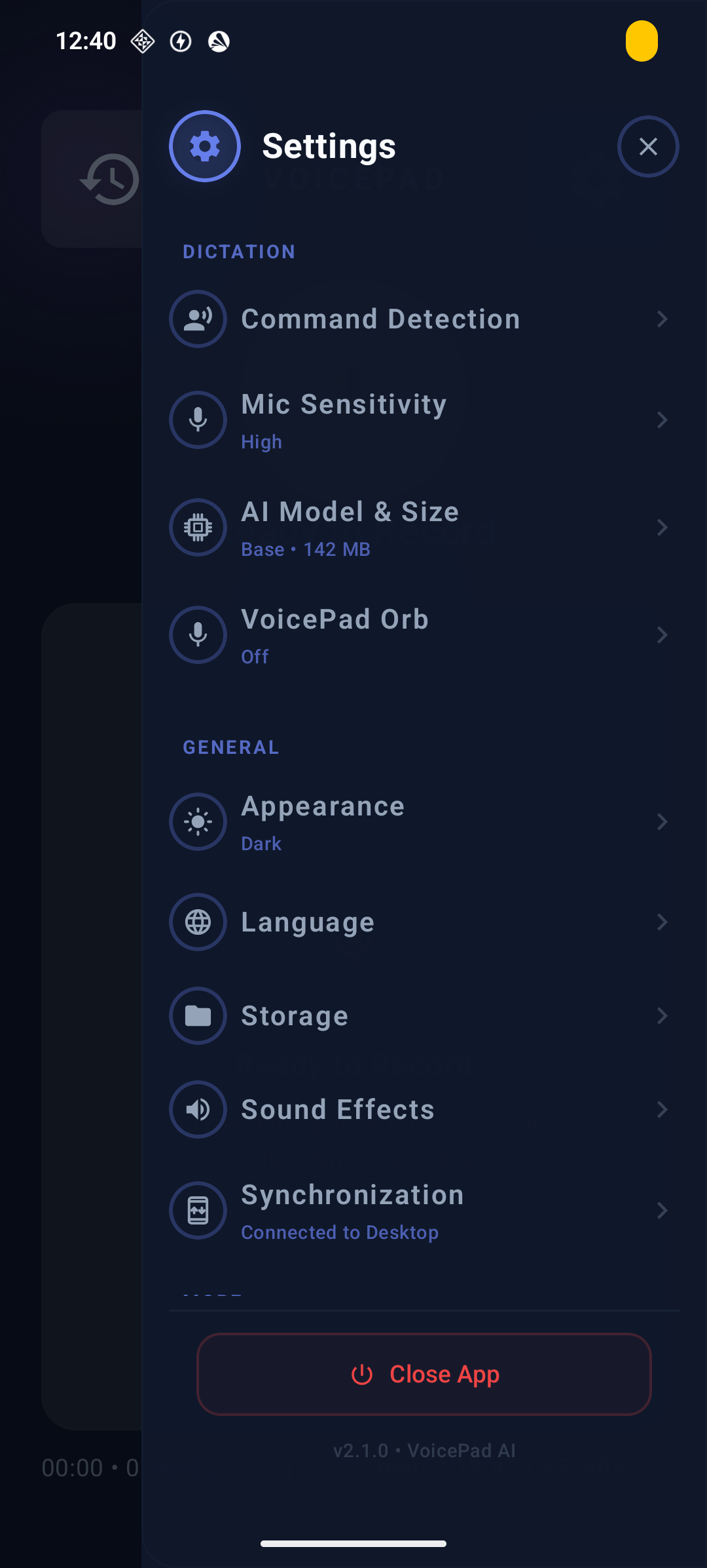Android Dark Settings