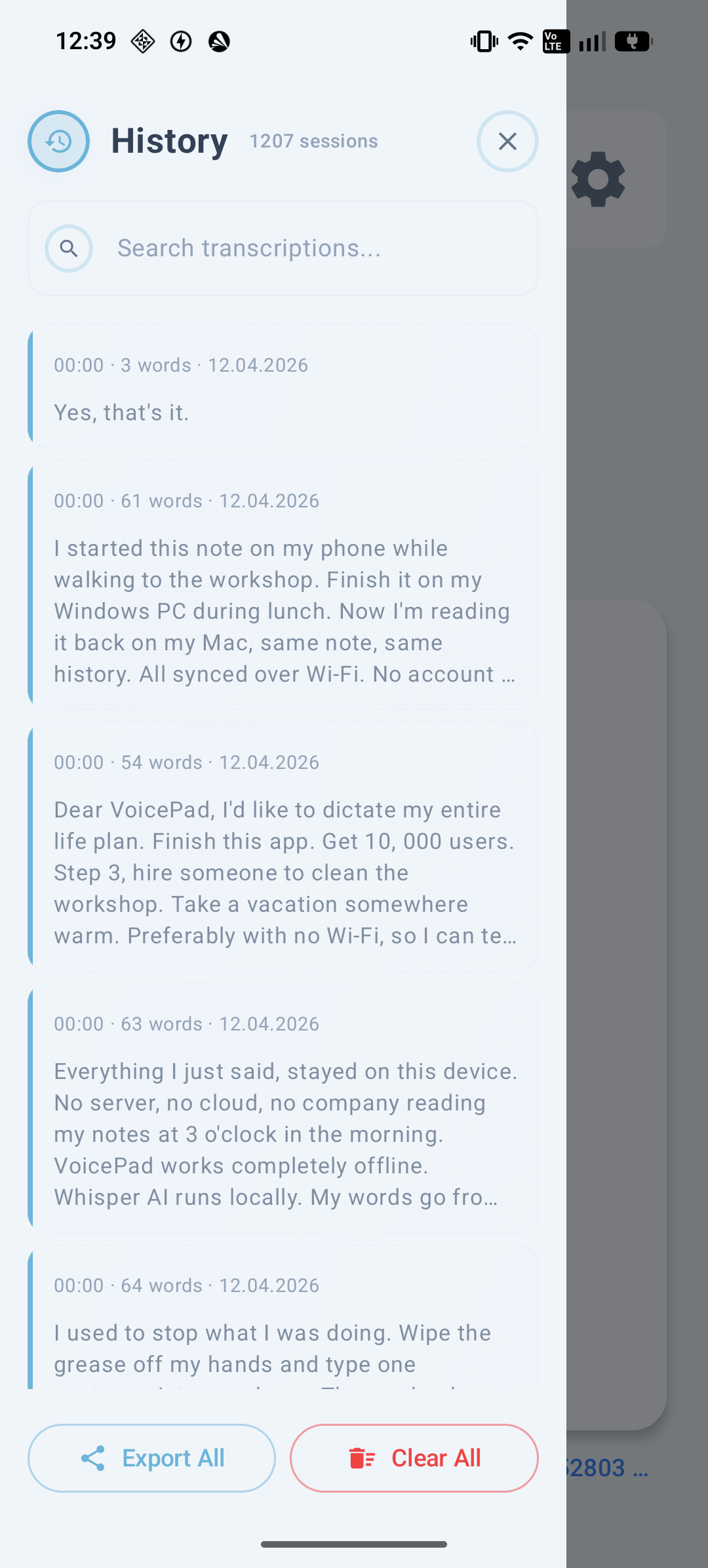 Android Frost History