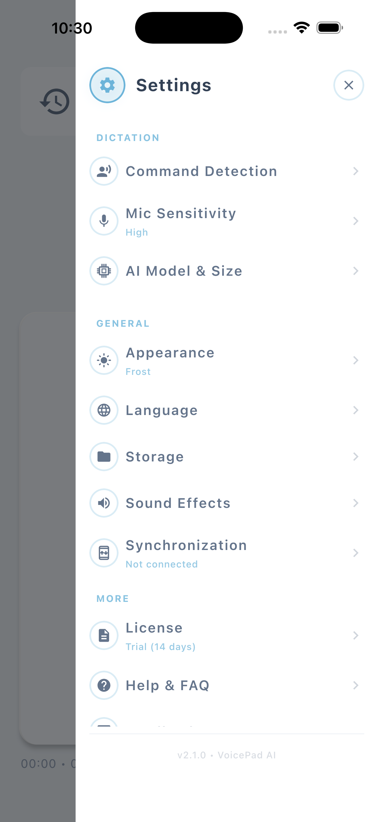 iPhone 16 Frost Settings